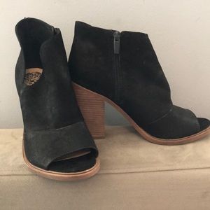 Vince Camuto Peep Toe Booties (Leather)